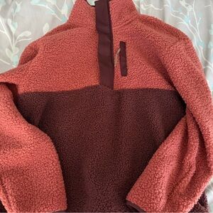 Avalanche Burgundy Sherpa Pullover